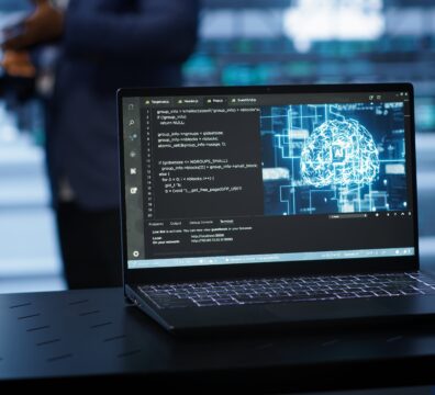 close up shot of notebook displaying ai machine learning algorithms